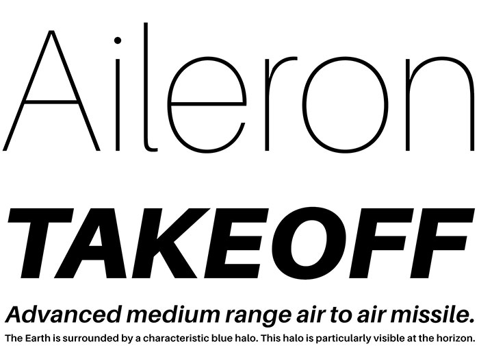 aileron Best free fonts for logos: 72 modern and creative logo fonts