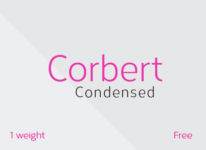 corbert-condensed-regular Best free fonts for logos: 72 modern and creative logo fonts