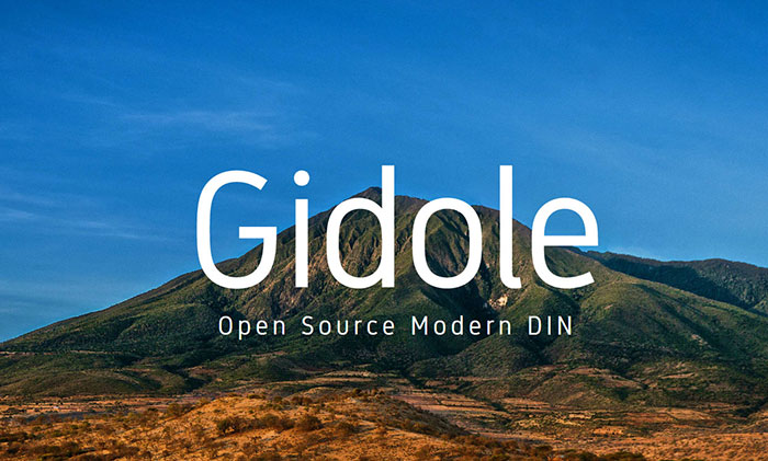 gidole Best free fonts for logos: 72 modern and creative logo fonts