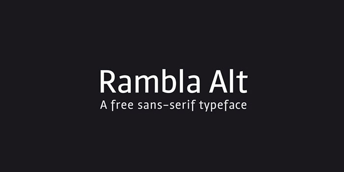 rambla-alt-std Best free fonts for logos: 72 modern and creative logo fonts