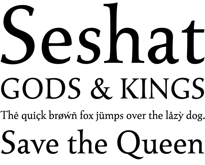 seshat Best free fonts for logos: 72 modern and creative logo fonts
