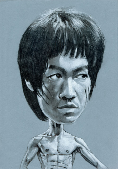 Bruce Lee caricature by yoh