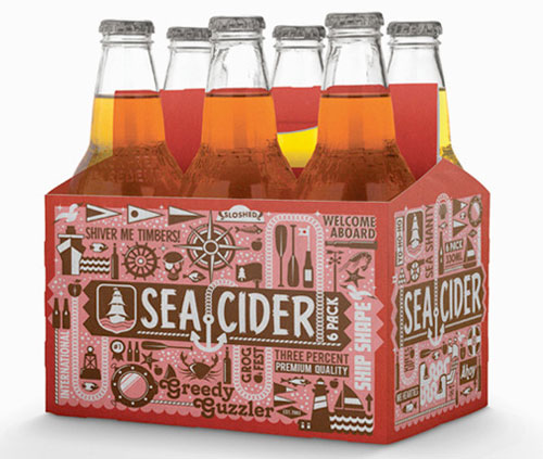 Sea Cider package design