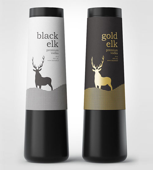 Black & Gold Elk package design