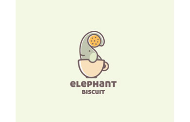 Elephant-Biscuit Cool Logos: Design, Ideas, Inspiration, and Examples