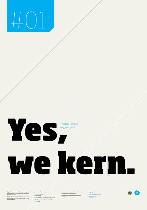 Yes we kern Typography Example