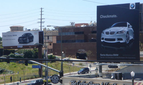 Audi vs BMW Billboard Advertisement