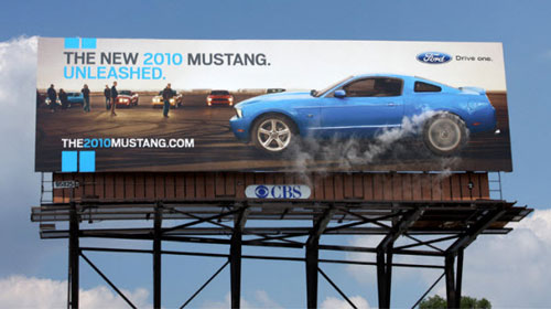 Ford Mustang Billboard Advertisement