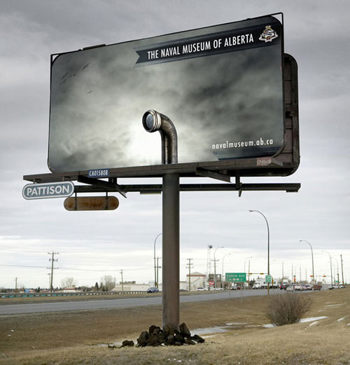 Naval Museum Of Alberta Billboard Advertisement