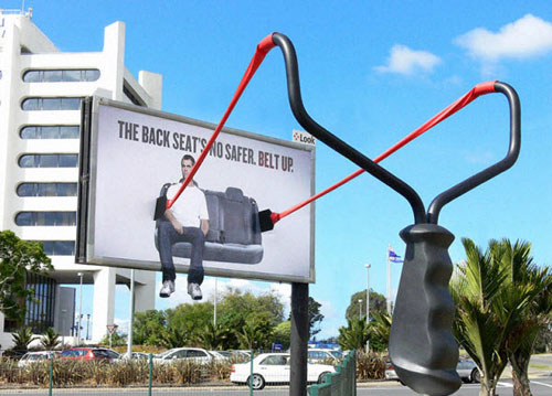 The back seat's no safer Billboard Advertisement