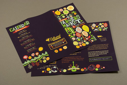 Graphic-Farmers-Market-Brochure Brochure Design Inspiration (64 Modern Brochure Examples)