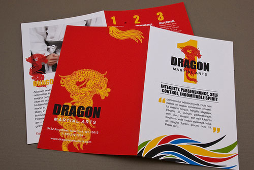 Martial-Arts-Academy-Brochure Brochure Design Inspiration (64 Modern Brochure Examples)