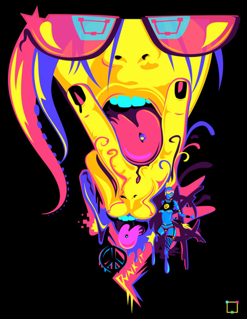 colorful vomit