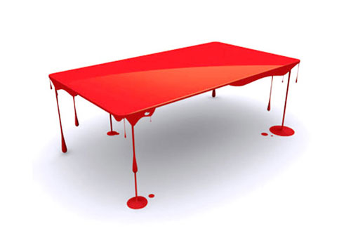 Paint drip table - Cool Examples Of Innovative Furniture Design