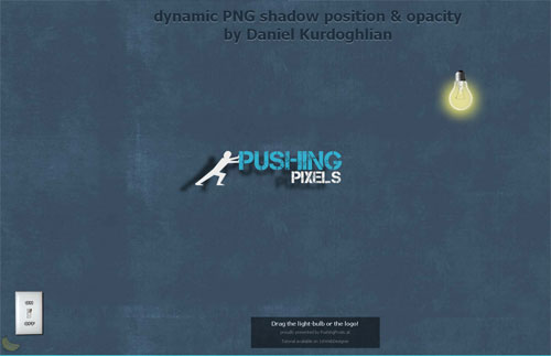 Dynamic PNG shadow position & opacity