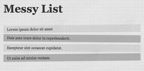 Create a Cool Messy List with CSS3 and nth-child