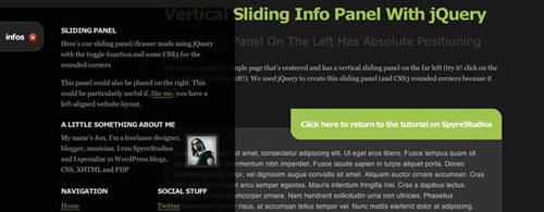 How To Create A Sexy Vertical Sliding Panel Using jQuery And CSS3
