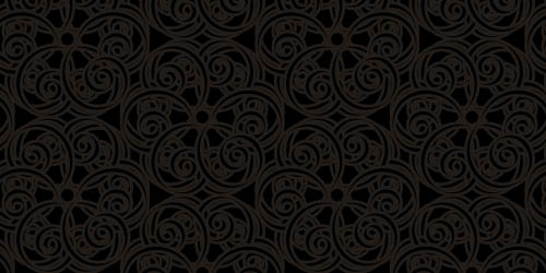 Ornate Swirl Black background