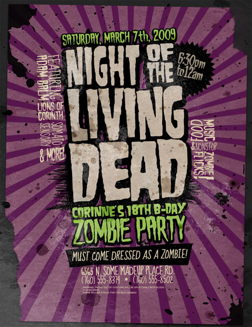 Flyer: Zombie Party