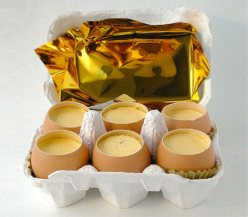 Eggshell Puddings Package Design