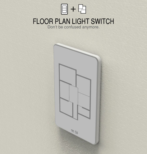 Floor Plan Light switch 2 - High Tech Gadgets To Give Your Home A Futuristic Look