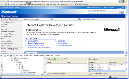 Internet Explorer Developer