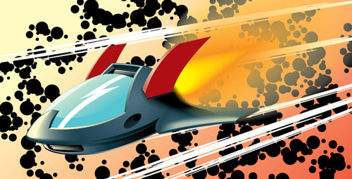 How to Create a Rocketing, Vector Aircraft Shuttle Adobe Illustrator tutorial