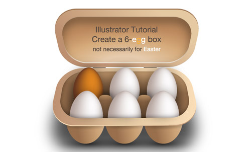 create a 6-egg box Adobe Illustrator tutorial