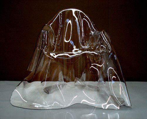 >Ghost chair by Valentina Glez Wohlers” /></p>
<p>The Ghost of a Chair is a sculptural free-form furniture piece, handmade out of a single 4mm transparent polyester sheet. Each chair is unique due to its unconventional manufacturing process, using a combination of high-end technology and craft, in a labor of love. Volatile and unpredictable, each Ghost chair is a One-off.</p>
<p>The Ghost of a Chair embodies signature aesthetics with its originality and functionality in a statement furniture piece. Its transparency enables the chair to exist in any environment. The material itself is a light conductor and can easily function as an outdoor fixture; its versatility goes as far as your imagination can take you.</p>
<h3><a href=