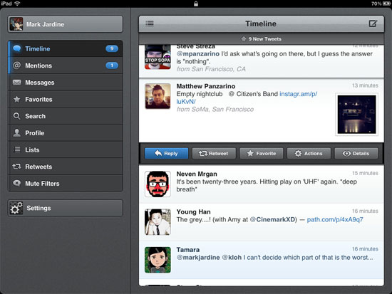 Tweetbot iPad Design