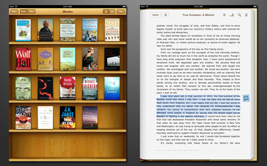 iBooks iPad Design