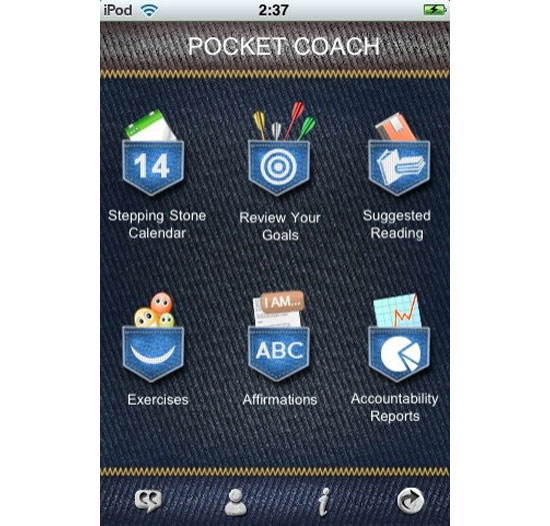 Pocket Coach iPhone App Design Inspiration
