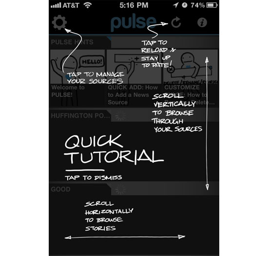 Pulse iPhone App Design Inspiration