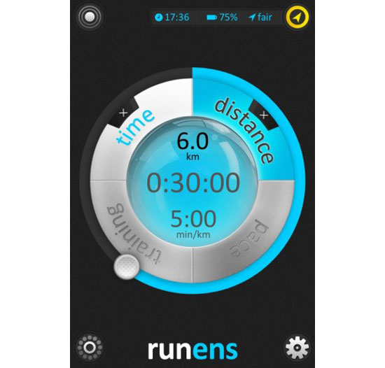 runens iPhone App Design Inspiration