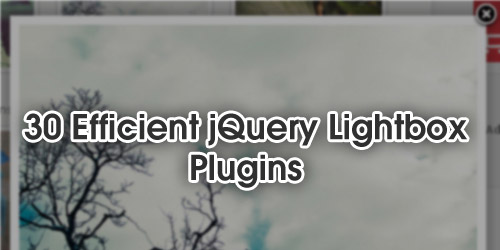 30 Efficient jQuery Lightbox Plugins