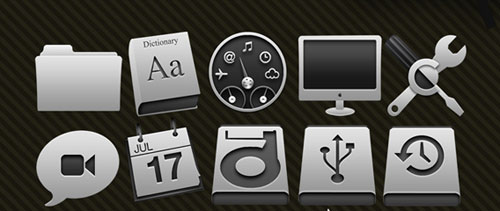 Leopard Graphite Icon Pack - Apple And Mac OS Related