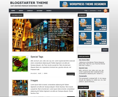 BlogStarter Theme