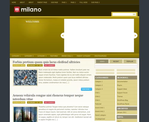 Milano WordPress Theme