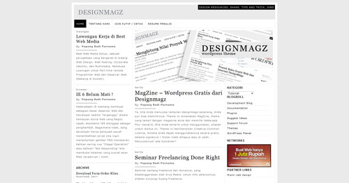 MagZine - Top Quality Free Minimalist WordPress Theme