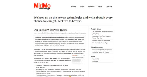 Clean Home - Top Quality Free Minimalist WordPress Theme