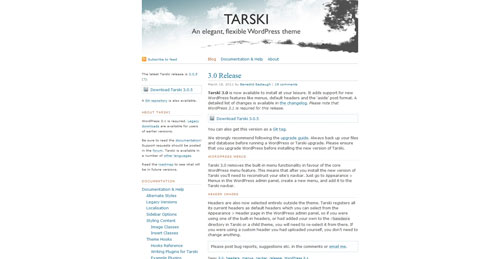 Tarski - Top Quality Free Minimalist WordPress Theme