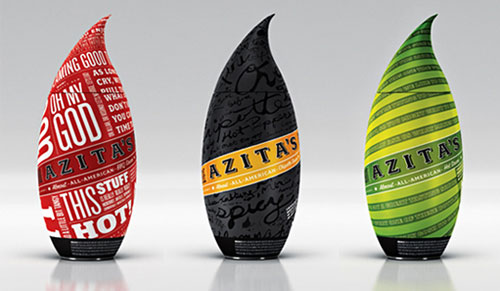 Azitas-Almost-All-American-Hot-Sauce Intelligently Made Food Packaging Ideas (100+ Examples)