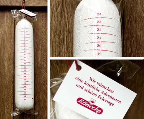 Konecke-Advent-Sausage Intelligently Made Food Packaging Ideas (100+ Examples)