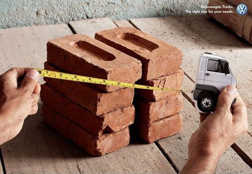 Volkswagen Trucks - The right size for your needs print advertisement