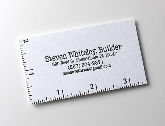 Steven Whitely Business Card Inspiration