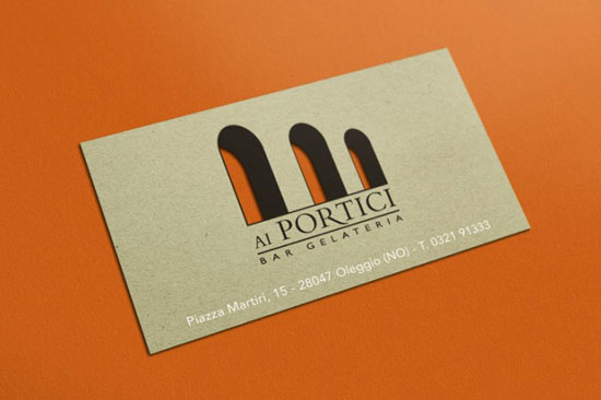 Ai Portici Business Card Design Inspiration