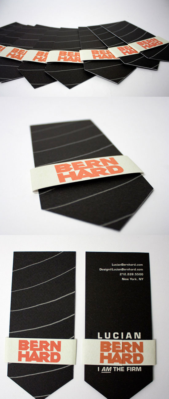 Lucian Bern Hard Business Card Design Inspiration