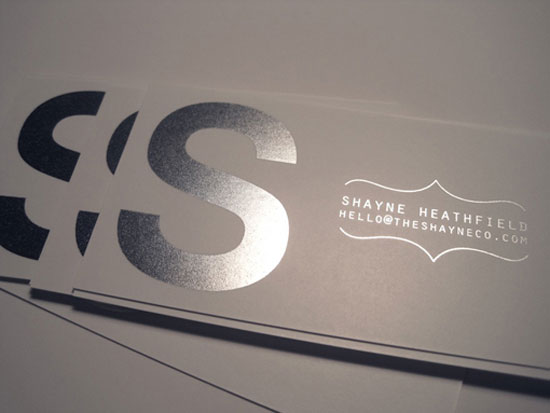 The Shayne Co Business Card Design Inspiration