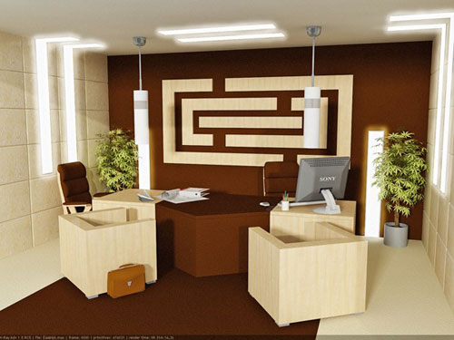 Office of a small wood processing company
