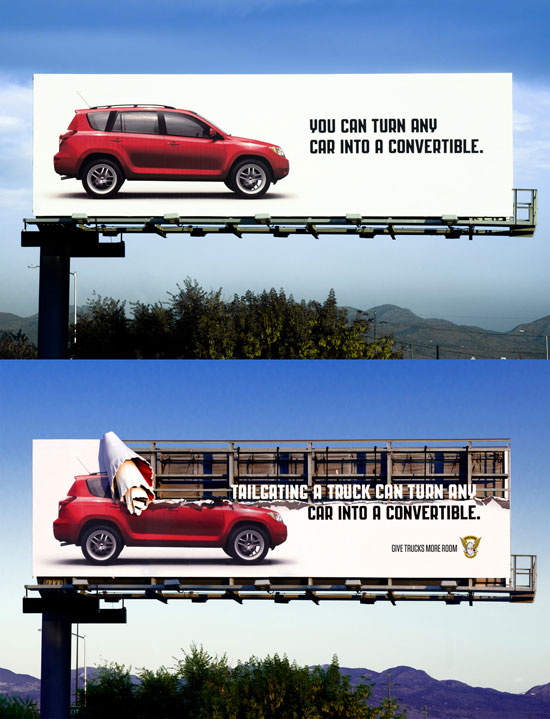 You can turn any car into a convertible Outdoor Advertising